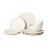 Broste Copenhagen Handgemachtes Geschirr-Set Nordic Vanilla, 4 Personen (12-tlg.) 40