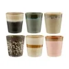 HKliving Handgemachte XS Becher 70’s, 6er-Set 34