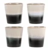 HKliving Handgemachte XS Becher 70’s, 4er-Set 31